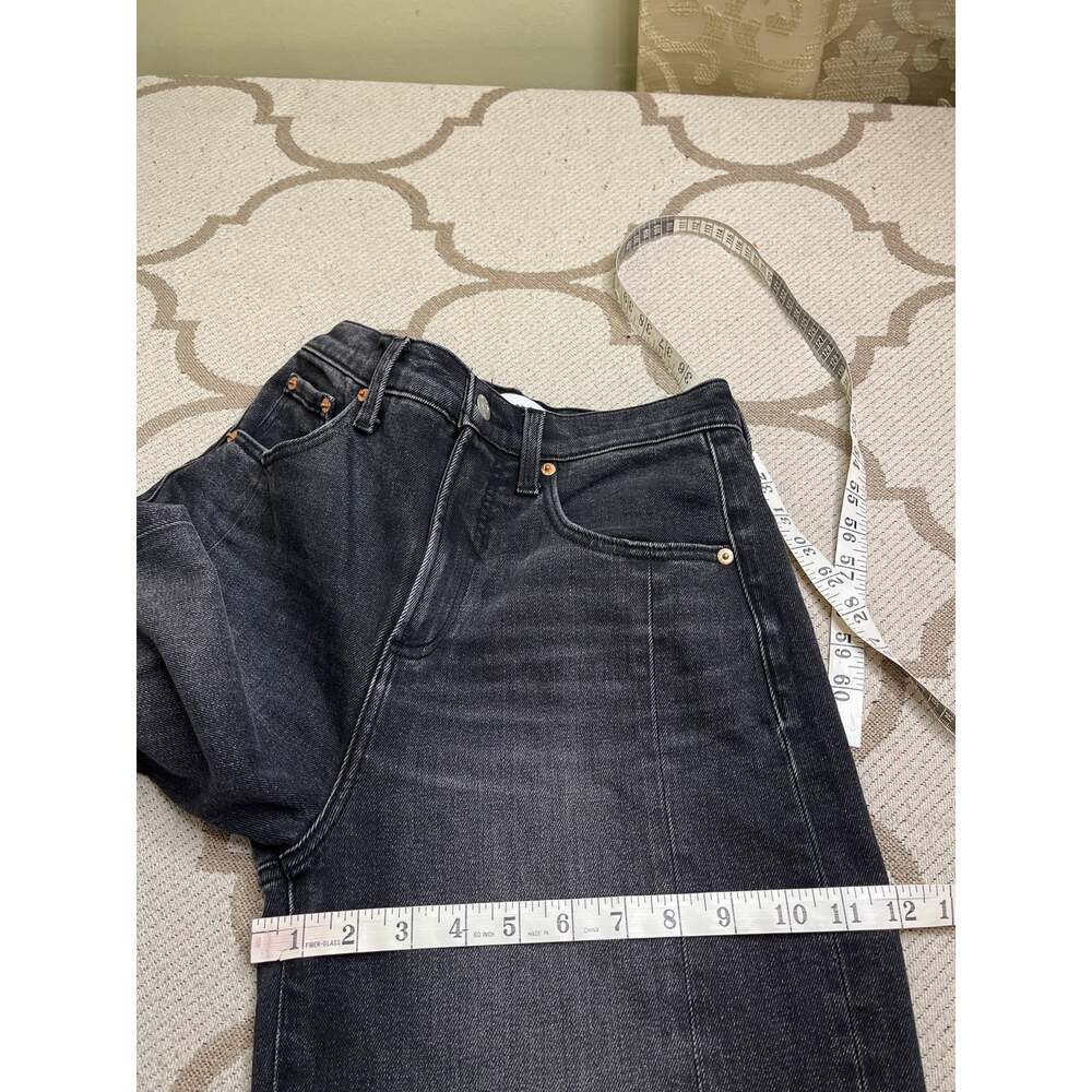 PISTOLA Eli High Rise Arched Leg Jeans Washed Black Size 25 Barrel leg - Picture 9 of 15